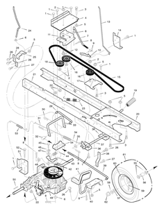Part Location Diagram of 94568Z Briggs and Stratton Rod, Parking Brake